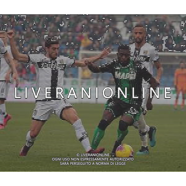 SASSUOLO - PARMA CAMPIONATO CALCIO SERIEA TIM 16.02.2020 NELLA FOTO JEREMIE BOGA E GASTON BRUGMAN ©SANTANDREA / AGENZIA ALDO LIVERANI SAS