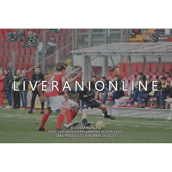 Campionato di Calcio Serie C - Lega Pro 2019/2020 Trieste, Italia 16/02/2020 Triestina vs Vis Pesaro Nella foto: Davide Voltan, in difesa Rolim della triestina ©Marco Todaro - Alessio Marini / AGENZIA ALDO LIVERANI SAS