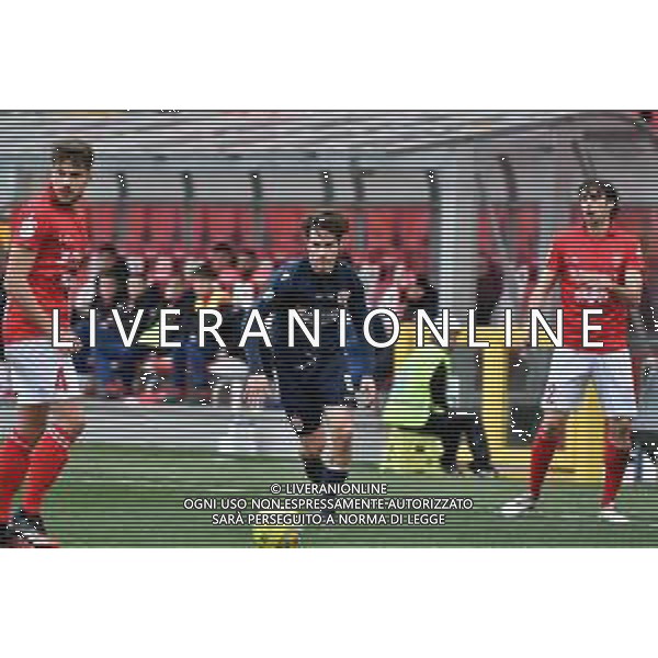 Campionato di Calcio Serie C - Lega Pro 2019/2020 Trieste, Italia 16/02/2020 Triestina vs Vis Pesaro Nella foto: Davide Voltan, in difesa Rolim e Formiconi della triestina ©Marco Todaro - Alessio Marini / AGENZIA ALDO LIVERANI SAS