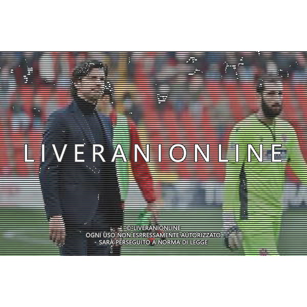Campionato di Calcio Serie C - Lega Pro 2019/2020 Trieste, Italia 16/02/2020 Triestina vs Vis Pesaro Nella foto: Allenatore Pesaro Simone Pavan - delusione post partita ©Marco Todaro - Alessio Marini / AGENZIA ALDO LIVERANI SAS