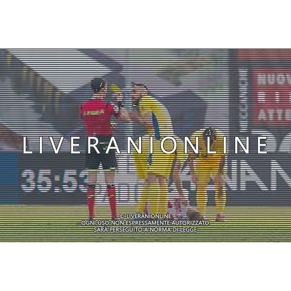 Campionato di Calcio Serie C - Lega Pro 2019/2020 Padova, Italia 16/02/2020 Calcio Padova vs Fermana Nella foto: L\'ammonizione a Edoardo Scrosta (Fermana FC) ©Mattia Radoni - Alessio Marini / AGENZIA ALDO LIVERANI SAS