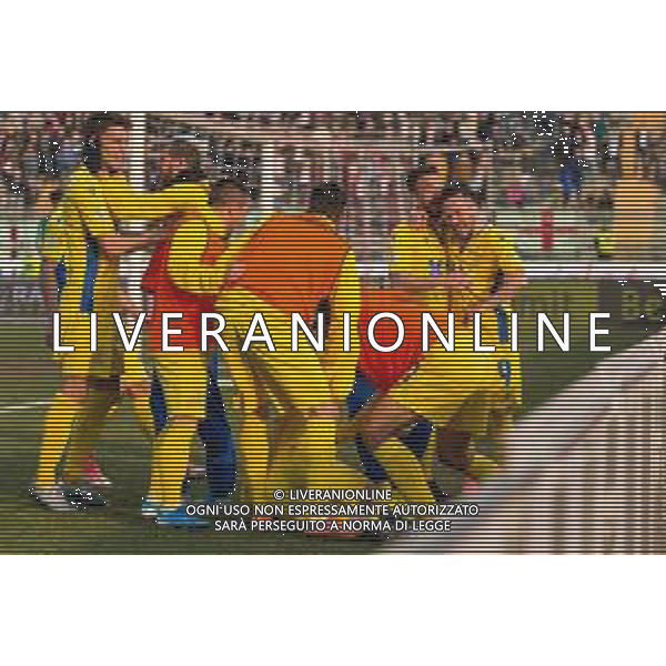 Campionato di Calcio Serie C - Lega Pro 2019/2020 Padova, Italia 16/02/2020 Calcio Padova vs Fermana Nella foto: L\'esultanza della Fermana per il goal ©Mattia Radoni - Alessio Marini / AGENZIA ALDO LIVERANI SAS