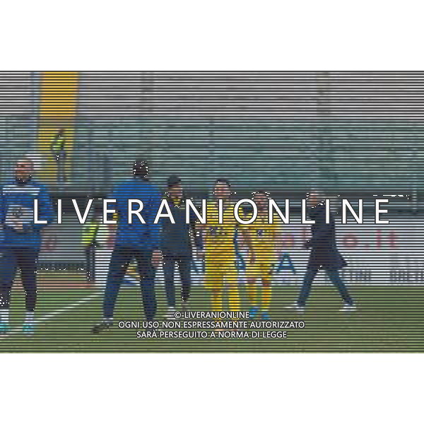 Campionato di Calcio Serie C - Lega Pro 2019/2020 Padova, Italia 16/02/2020 Calcio Padova vs Fermana Nella foto: La gioia di Luca Cremona (Fermana FC) dopo la vittoria ©Mattia Radoni - Alessio Marini / AGENZIA ALDO LIVERANI SAS
