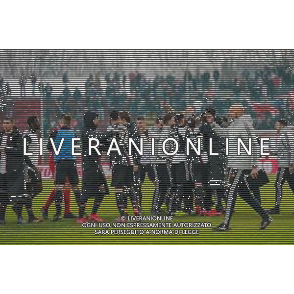 Campionato di Calcio Serie C - Lega Pro 2019/2020 Monza (MB), Italia 16/02/2020 Monza vs Juventus U23 Nella foto: Juventus U23 festeggia la vittoria a Monza ©Alessio Morgese - Alessio Marini / AGENZIA ALDO LIVERANI SAS