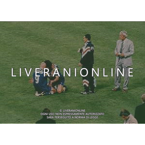 RETROSPETTIVA MARCELLO LIPPI ALLENATORE NELLA FOTO MARCELLO LIPPI NELL\'ANNO ALLENATORE JUVENTUS CALCIO NELLA FINALE DI CHAMPIONS LEAGUE JUVENTUS AJAX 22-05-1996 A ROMA AG ALDO LIVERANI SAS