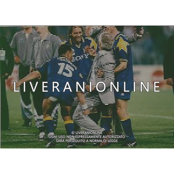 RETROSPETTIVA MARCELLO LIPPI ALLENATORE NELLA FOTO MARCELLO LIPPI NELL\'ANNO ALLENATORE JUVENTUS CALCIO NELLA FINALE DI CHAMPIONS LEAGUE JUVENTUS AJAX 22-05-1996 A ROMA AG ALDO LIVERANI SAS