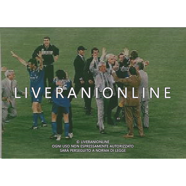 RETROSPETTIVA MARCELLO LIPPI ALLENATORE NELLA FOTO MARCELLO LIPPI NELL\'ANNO ALLENATORE JUVENTUS CALCIO NELLA FINALE DI CHAMPIONS LEAGUE JUVENTUS AJAX 22-05-1996 A ROMA AG ALDO LIVERANI SAS