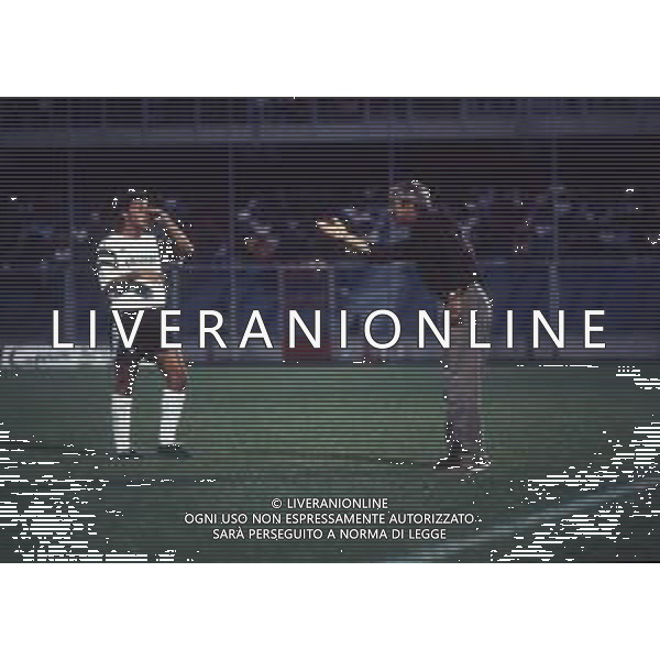 RETROSPETTIVA MARCELLO LIPPI ALLENATORE NELLA FOTO MARCELLO LIPPI ALLENATORE DEL CESENA CALCIO 1990-1991 E MASSIMO CIOCCI AG ALDO LIVERANI SAS