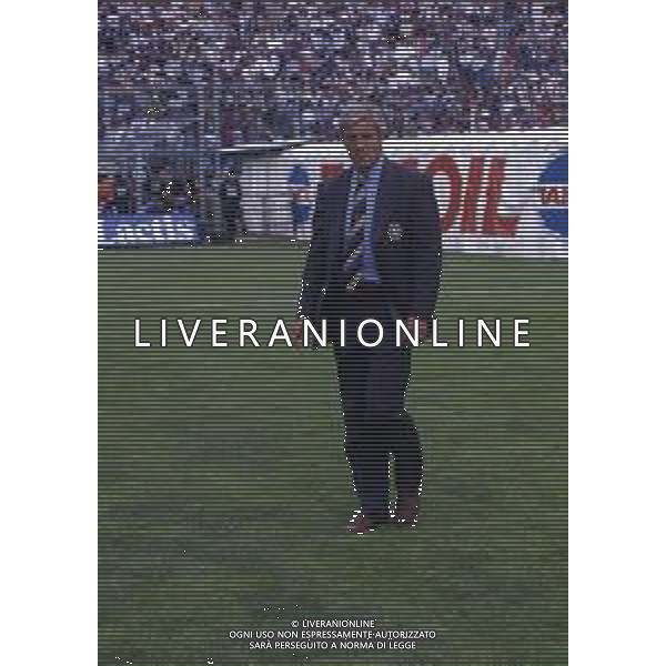 RETROSPETTIVA MARCELLO LIPPI ALLENATORE NELLA FOTO MARCELLO LIPPI ALLENATORE DELL\'ATALANTA CALCIO 1992-1993 AG ALDO LIVERANI SAS