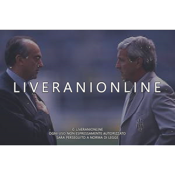RETROSPETTIVA MARCELLO LIPPI ALLENATORE NELLA FOTO MARCELLO LIPPI ALLENATORE JUVENTUS NELL\'ANNO 1995-1996 CON ANTONIO GIRAUDO AG ALDO LIVERANI SAS
