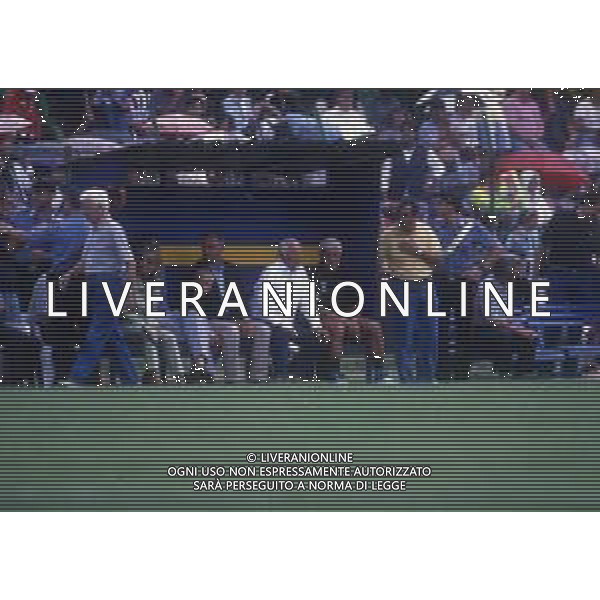 RETROSPETTIVA MARCELLO LIPPI ALLENATORE NELLA FOTO MARCELLO LIPPI NELL\'ANNO 1997-1998 ALLENATORE JUVENTUS CALCIO CON GIANNI AGNELLI AG ALDO LIVERANI SAS