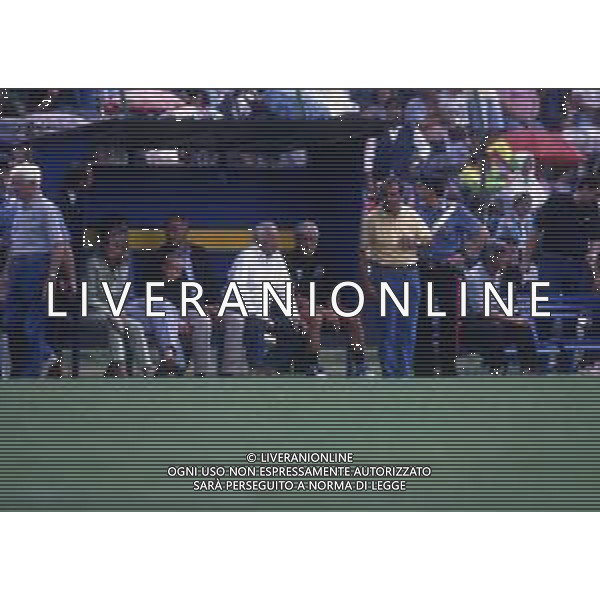 RETROSPETTIVA MARCELLO LIPPI ALLENATORE NELLA FOTO MARCELLO LIPPI NELL\'ANNO 1997-1998 ALLENATORE JUVENTUS CALCIO CON GIANNI AGNELLI AG ALDO LIVERANI SAS