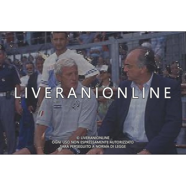 RETROSPETTIVA MARCELLO LIPPI ALLENATORE NELLA FOTO MARCELLO LIPPI NELL\'ANNO 1997-1998 ALLENATORE JUVENTUS CALCIO CON ANTONIO GIRAUDO AG ALDO LIVERANI SAS
