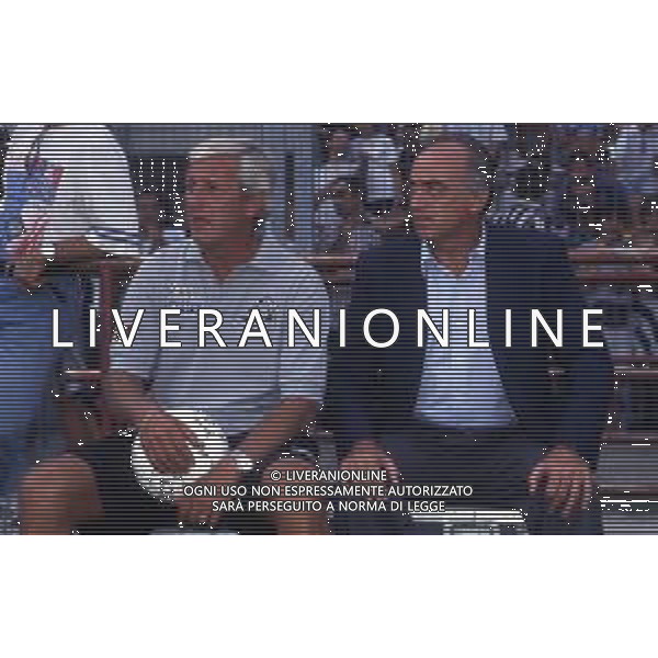 RETROSPETTIVA MARCELLO LIPPI ALLENATORE NELLA FOTO MARCELLO LIPPI NELL\'ANNO 1997-1998 ALLENATORE JUVENTUS CALCIO CON ANTONIO GIRAUDO AG ALDO LIVERANI SAS