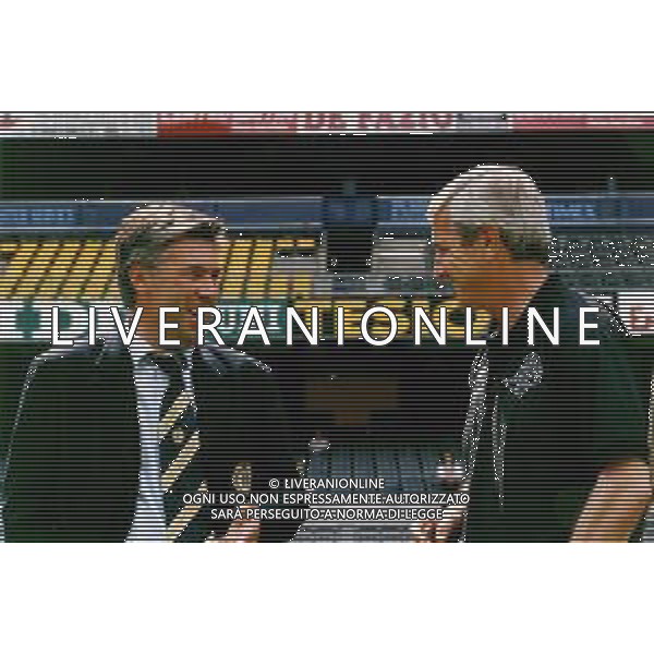 RETROSPETTIVA MARCELLO LIPPI ALLENATORE NELLA FOTO MARCELLO LIPPI CON CARLO ANCELOTTI AG ALDO LIVERANI SAS