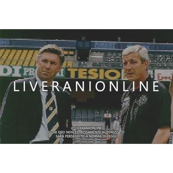 RETROSPETTIVA MARCELLO LIPPI ALLENATORE NELLA FOTO MARCELLO LIPPI CON CARLO ANCELOTTI AG ALDO LIVERANI SAS
