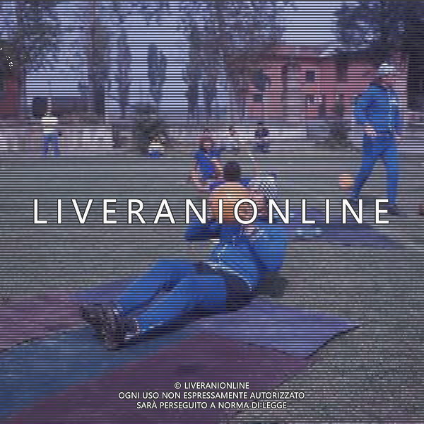 RETROSPETTIVA MARCELLO LIPPI CALCIATORE NELLA FOTO MARCELLO LIPPI IN ALLENAMENTO CON LA SAMPDORIA CALCIO AG ALDO LIVERANI SAS