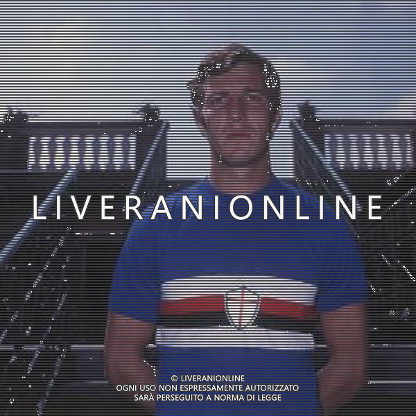RETROSPETTIVA MARCELLO LIPPI CALCIATORE NELLA FOTO MARCELLO LIPPI CON LA MAGLIA DELLA SAMPDORIA CALCIO AG ALDO LIVERANI SAS