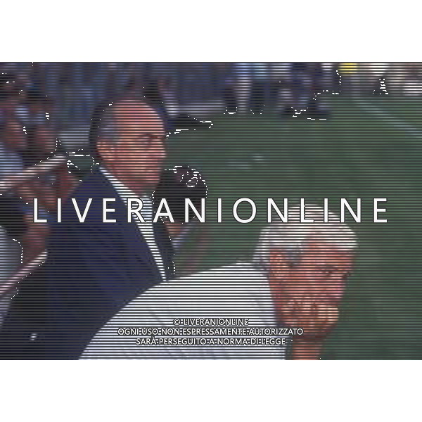 RETROSPETTIVA MARCELLO LIPPI ALLENATORE NELLA FOTO MARCELLO LIPPI ALLENATORE DELLA JUVENTUS CALCIO CON ANTONIO GIRAUDO AG ALDO LIVERANI SAS