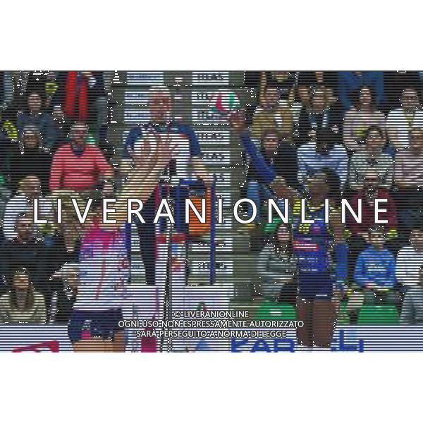 Campionato di Volley Serie A1 Femminile 2019/2020 Treviso, Italia 16/02/2020 Imoco Volley Conegliano vs Igor Gorgonzola Novara Nella foto: Attacco di Paola Egonu foto flavio pavanello-alessio ,arini-ag aldo liverani sas