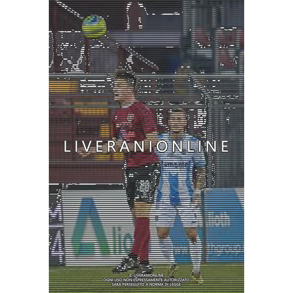 Campionato di Calcio Serie C - Lega Pro 2019/2020 Pontedera, Italia 16/02/2020 Pontedera vs Giana Erminio Nella foto: Michele Bruzzo (P) di testa FOTO FABIO FAGIOLINI-ALESSIO MARINI-AG ALDO LIVERANI SAS