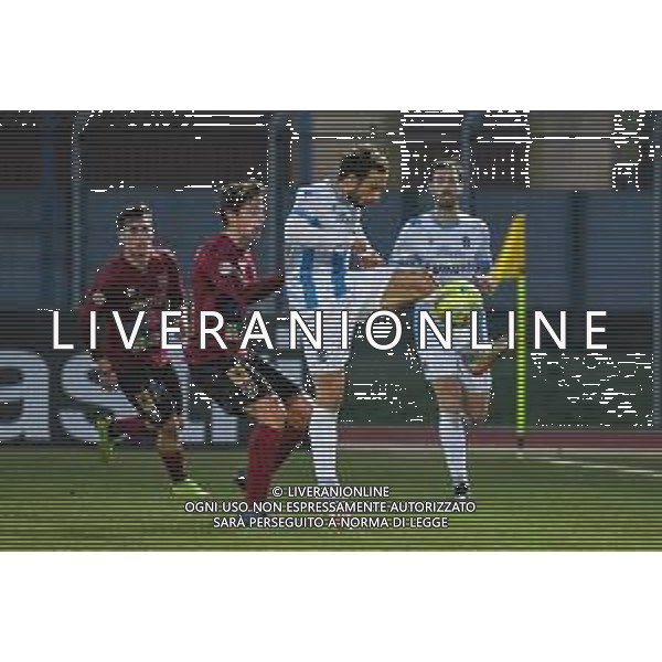 Campionato di Calcio Serie C - Lega Pro 2019/2020 Pontedera, Italia 16/02/2020 Pontedera vs Giana Erminio Nella foto: Tommaso Bellazzini (GE) imposta FOTO FABIO FAGIOLINI-ALESSIO MARINI-AG ALDO LIVERANI SAS