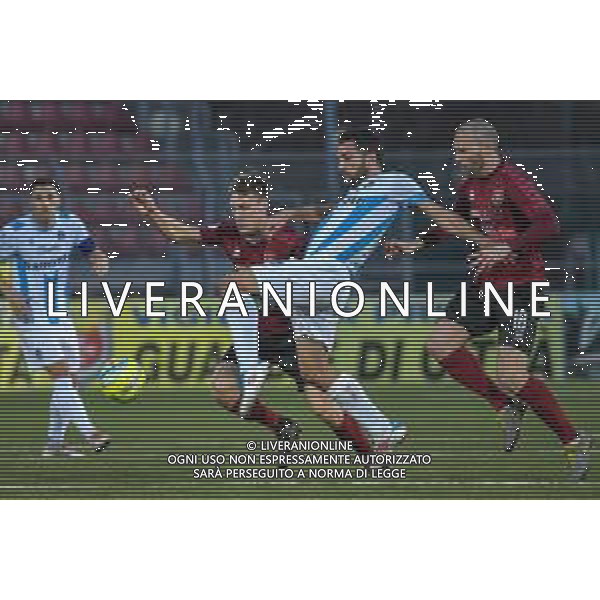 Campionato di Calcio Serie C - Lega Pro 2019/2020 Pontedera, Italia 16/02/2020 Pontedera vs Giana Erminio Nella foto: Fabio Perna (GE) anticipa Filippo Serena (P) FOTO FABIO FAGIOLINI-ALESSIO MARINI-AG ALDO LIVERANI SAS