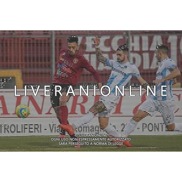 Campionato di Calcio Serie C - Lega Pro 2019/2020 Pontedera, Italia 16/02/2020 Pontedera vs Giana Erminio Nella foto: Francesco Mezzoni (P) inseguito da Matthias Solerio (GE) FOTO FABIO FAGIOLINI-ALESSIO MARINI-AG ALDO LIVERANI SAS