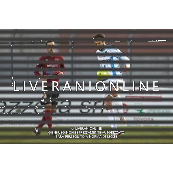 Campionato di Calcio Serie C - Lega Pro 2019/2020 Pontedera, Italia 16/02/2020 Pontedera vs Giana Erminio Nella foto: Tommaso Bellazzini (GE) stoppa la palla FOTO FABIO FAGIOLINI-ALESSIO MARINI-AG ALDO LIVERANI SAS