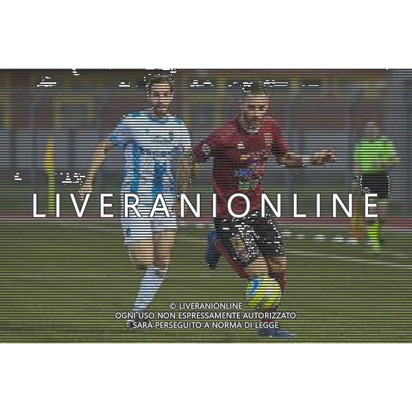 Campionato di Calcio Serie C - Lega Pro 2019/2020 Pontedera, Italia 16/02/2020 Pontedera vs Giana Erminio Nella foto: Caio De Cenco (P) inseguito da Tommaso Bellazzini (GE) FOTO FABIO FAGIOLINI-ALESSIO MARINI-AG ALDO LIVERANI SAS