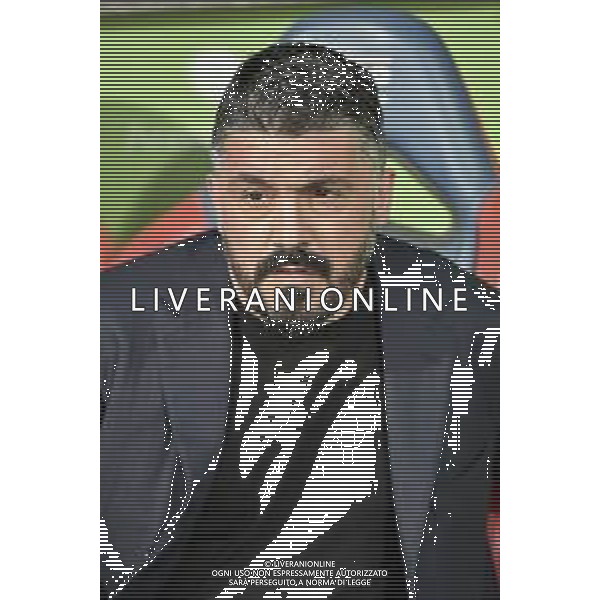 16-02-2020. CAGLIARI CALCIO-SSC NAPOLI, CAMPIONATO CALCIO, SERIE A 2019/2020. ITALIA, SARDEGNA, CAGLIARI, SARDEGNA ARENA. NELLA FOTO: GENNARO GATTUSO ALLENATORE NAPOLI IN PANCHINA SALVATORE MOI/AGENZIA ALDO LIVERANI SAS. / AGENZIA ALDO LIVERANI SAS