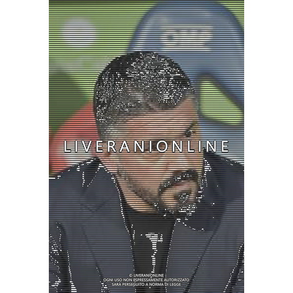 16-02-2020. CAGLIARI CALCIO-SSC NAPOLI, CAMPIONATO CALCIO, SERIE A 2019/2020. ITALIA, SARDEGNA, CAGLIARI, SARDEGNA ARENA. NELLA FOTO: GENNARO GATTUSO ALLENATORE NAPOLI IN PANCHINA SALVATORE MOI/AGENZIA ALDO LIVERANI SAS. / AGENZIA ALDO LIVERANI SAS
