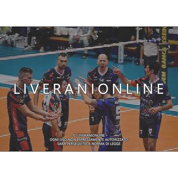 Campionato di Volley Superlega Serie A 2019/2020 Monza, Italia 16/02/2020 Vero Volley Monza vs Calzedonia Verona Nella foto: Esultanza di Monza FOTO FILIPE CASIRAGHI-ALESSIO MARINI-AG ALDO LIVERANI SAS