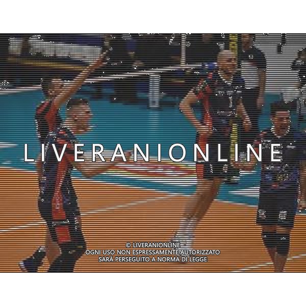 Campionato di Volley Superlega Serie A 2019/2020 Monza, Italia 16/02/2020 Vero Volley Monza vs Calzedonia Verona Nella foto: Esultanza di Monza FOTO FILIPE CASIRAGHI-ALESSIO MARINI-AG ALDO LIVERANI SAS