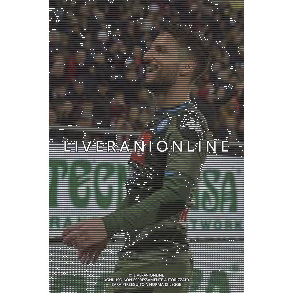 16-02-2020. CAGLIARI CALCIO-SSC NAPOLI, CAMPIONATO CALCIO, SERIE A 2019/2020. ITALIA, SARDEGNA, CAGLIARI, SARDEGNA ARENA. NELLA FOTO: ESULTANZA DOPO IL GOL DI DRIES MERTENS NAPOLI 0-1 CONTRO CAGLIARI. - SALVATORE MOI/AGENZIA ALDO LIVERANI SAS. / AGENZIA ALDO LIVERANI SAS