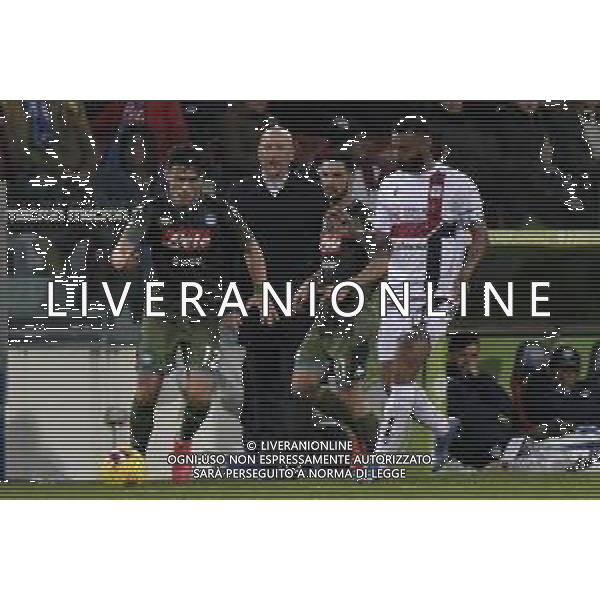 16-02-2020. CAGLIARI CALCIO-SSC NAPOLI, CAMPIONATO CALCIO, SERIE A 2019/2020. ITALIA, SARDEGNA, CAGLIARI, SARDEGNA ARENA. NELLA FOTO: ELJIF ELMAS E JOAO PEDRO SALVATORE MOI/AGENZIA ALDO LIVERANI SAS. / AGENZIA ALDO LIVERANI SAS