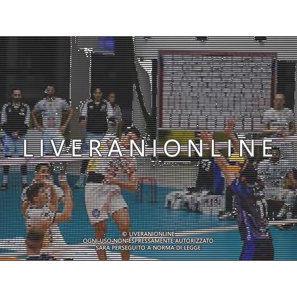 Campionato di Volley Superlega Serie A 2019/2020 Monza, Italia 16/02/2020 Vero Volley Monza vs Calzedonia Verona Nella foto: Schiacciata di Emanuele Birarelli (Verona) FOTO FELIPE CASIRAGHI-ALESSIO MARINI-AG ALDO LIVERANI SAS