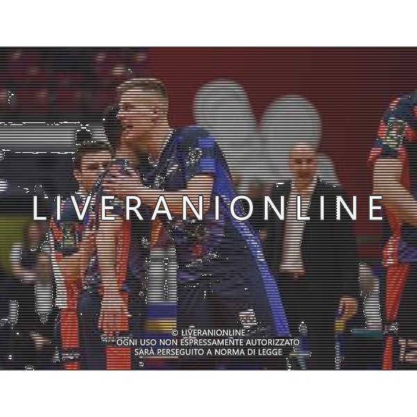 Campionato di Volley Superlega Serie A 2019/2020 Monza, Italia 16/02/2020 Vero Volley Monza vs Calzedonia Verona Nella foto: Donovan Dzavoronok (Monza) carica la squadra FOTO FELIPE CASIRAGHI-ALESSIO MARINI-AG ALDO LIVERANI SAS