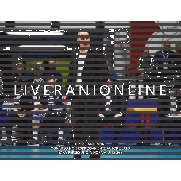 Campionato di Volley Superlega Serie A 2019/2020 Monza, Italia 16/02/2020 Vero Volley Monza vs Calzedonia Verona Nella foto: L\'allenatore di Monza Fabio Soli FOTO FELIPE CASIRAGHI-ALESSIO MARINI-AG ALDO LIVERANI SAS