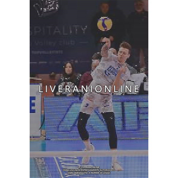 Campionato di Volley Superlega Serie A 2019/2020 Latina, Italia 16/02/2020 Top Volley Latina - Kioene Padova Nella foto: Arthur Szwarc (Top Volley Cisterna) in battuta