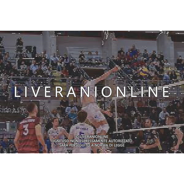 Campionato di Volley Superlega Serie A 2019/2020 Latina, Italia 16/02/2020 Top Volley Latina - Kioene Padova Nella foto: Andrea Rossi (Top Volley Cisterna) in attacco