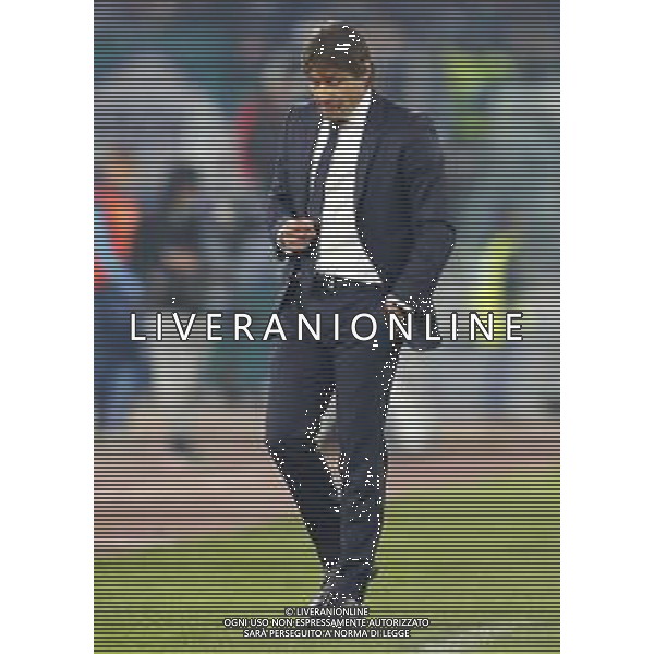 Lazio - Inter Campionato di Calcio Serie A TIM 16/02/2020 nella foto: delusione Mister Antonio Conte (f.c.Internazionale) ©Claudio Zamagni/Agenzia Aldo Liverani delusion of Mister Antonio Conte (f.c.Internazionale)during Italian Serie A soccer match between S.S. LAZIO and F.C. INTER at Olympic Stadium in Rome on February 16 2020 photo credit by Claudio Zamagni/Aldo Liverani Photo Agency/ AGENZIA ALDO LIVERANI SAS