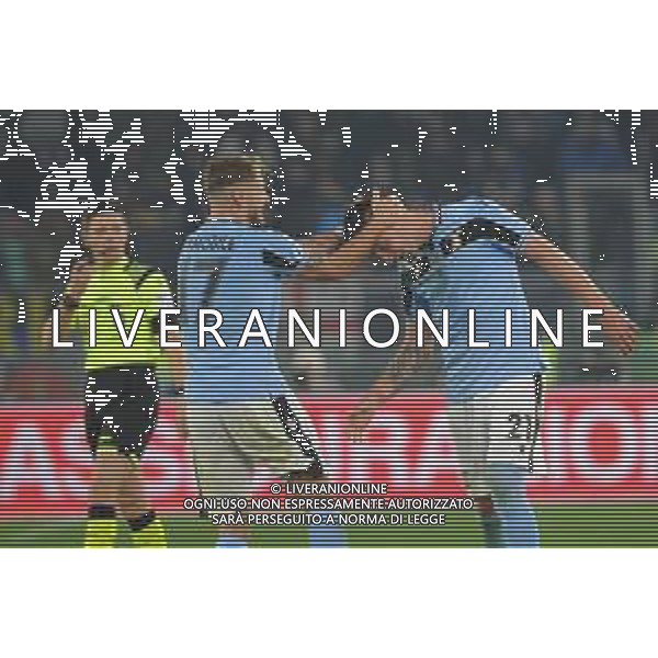 Campionato di Calcio Serie A 2019/2020 Roma, Italia 16/02/2020 Lazio vs Inter Nella foto: esultanza dopo il gol di Sergej Milinkovic-Savic (lazio) 2-1 con Ciro Immobile (Lazio ) © Renato Olimpio - Alessio Marini / AGENZIA ALDO LIVERANI SAS