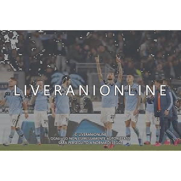 Lazio - Inter Campionato di Calcio Serie A TIM 16/02/2020 nella foto: esultanza finale lazio - francesco acerbi ©Claudio Zamagni/Agenzia Aldo Liverani during Italian Serie A soccer match between S.S. LAZIO and F.C. INTER at Olympic Stadium in Rome on February 16 2020 photo credit by Claudio Zamagni/Aldo Liverani Photo Agency/ AGENZIA ALDO LIVERANI SAS