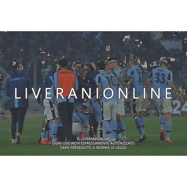 Lazio vs Inter Campionato Serie A TIM - 24 giornata Stadio Olimpico - Roma 15-02-2020 nella foto Esultanza dopo il gol di Sergej Milinkovic Savic ©Federico Gaetano/ AGENZIA ALDO LIVERANI SAS