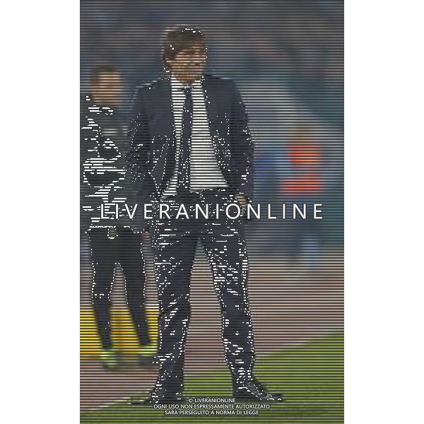 Lazio - Inter Campionato di Calcio Serie A TIM 16/02/2020 nella foto: Mister Antonio Conte (f.c.Internazionale) ©Claudio Zamagni/Agenzia Aldo Liverani Mister Antonio Conte (f.c.Internazionale) during Italian Serie A soccer match between S.S. LAZIO and F.C. INTER at Olympic Stadium in Rome on February 16 2020 photo credit by Claudio Zamagni/Aldo Liverani Photo Agency ©Federico Gaetano/ AGENZIA ALDO LIVERANI SAS