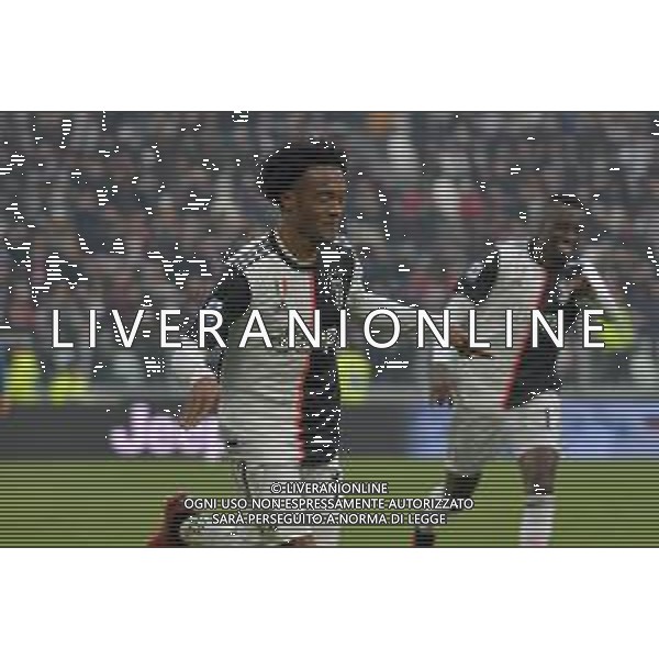 Torino 16.02.2020 Allianz Stadium ©Falzone/Agenzia Aldo Liverani Juventus vs Brescia Campionato italiano di calcio Serie A Tim 2019-2020 Nella foto: ESULTANZA GOL DI JUAN CUADRADO ©FALZONE / AGENZIA ALDO LIVERANI SAS