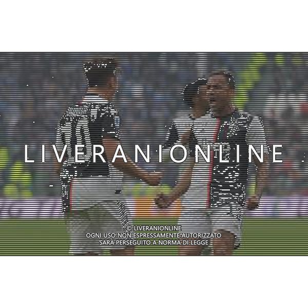 Torino 16.02.2020 Allianz Stadium ©Falzone/Agenzia Aldo Liverani Juventus vs Brescia Campionato italiano di calcio Serie A Tim 2019-2020 Nella foto: ESULTANZA GOL DI PAULO DYBALA CON DANILO ©FALZONE / AGENZIA ALDO LIVERANI SAS