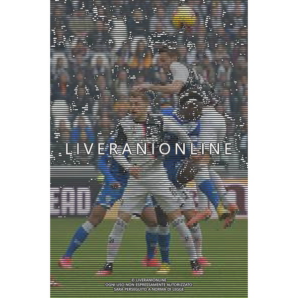 Torino 16.02.2020 Allianz Stadium ©Falzone/Agenzia Aldo Liverani Juventus vs Brescia Campionato italiano di calcio Serie A Tim 2019-2020 Nella foto: MARIO BALOTELLI-DANIELE RUGANI-AARON RAMSEY ©FALZONE / AGENZIA ALDO LIVERANI SAS
