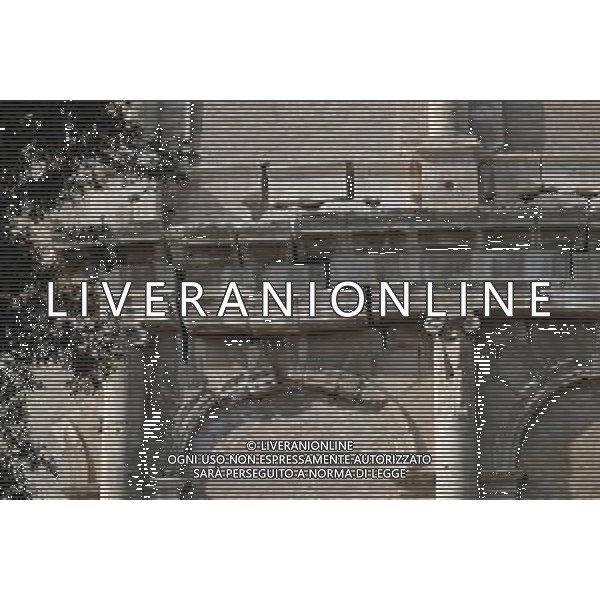 l Colosseo, originariamente conosciuto come Amphitheatrum Flavium, il piu\' grande anfiteatro del mondo, situato nel centro della citta\' di Roma 17.02.2020 nella foto: il cantiere per la ristrutturazione all\'interno del Colosseo ©Claudio Zamagni/Agenzia Aldo Liverani